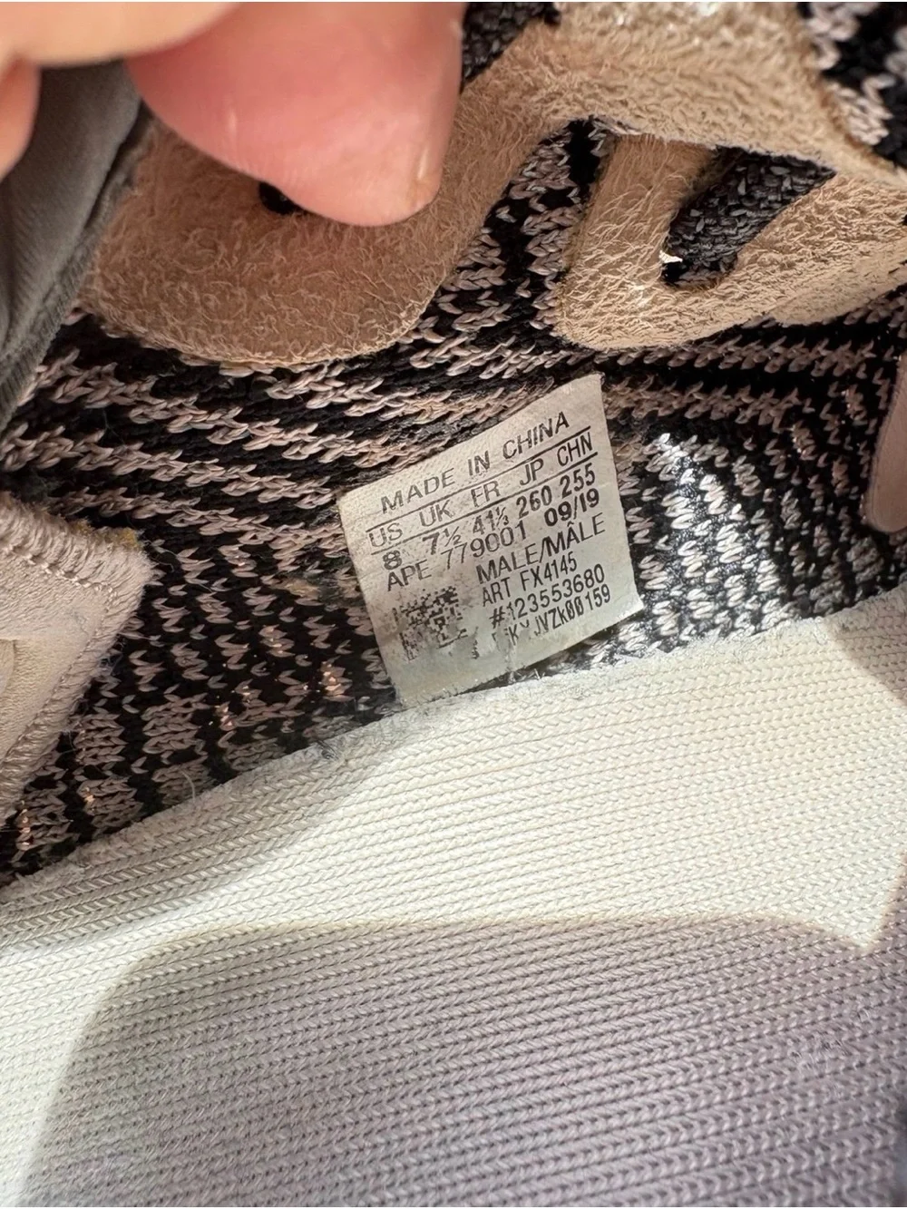 Yeezy Boost Style Black with Red Accent Sneakers